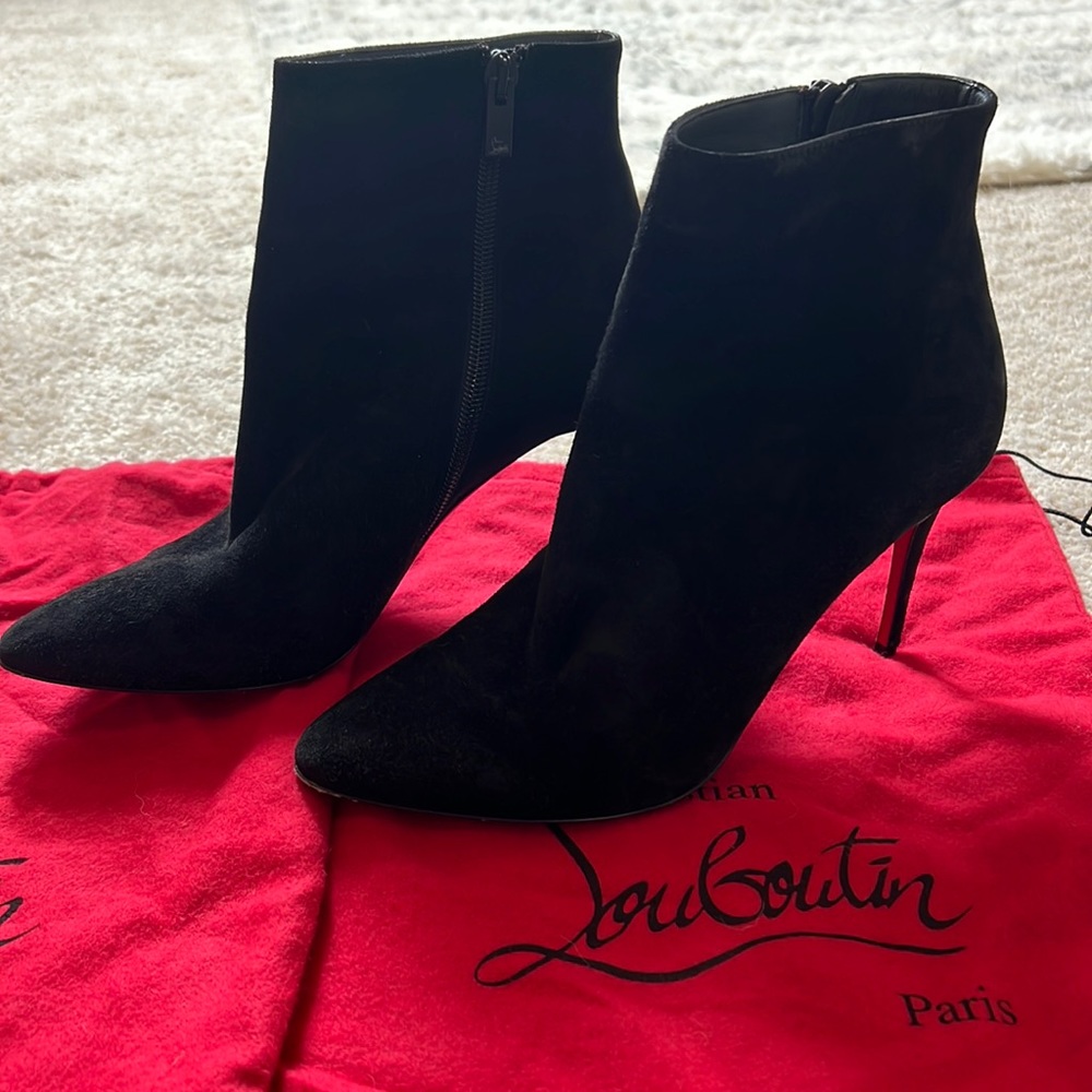 Christian Louboutin suede boots